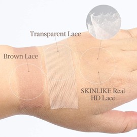 Mscathy 5x5 SKINLIKE Real HD Lace Closure, 0.10mm Ultra-thin Invisible HD Lace Closure Single Knot Pre-Plucked Brazilian Human Hair Closure Natural Color (5x5 HD Lace Closure-Straight, 18 Inch)