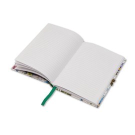 Secret Pigna Nature Flowers Notebook - White
