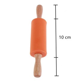 Koogel 9 Inch Mini Rolling Pin, 2 PCS Wooden Handle Rolling Pin for Kids Dough Rollers for Baking supplies Home Kitchen