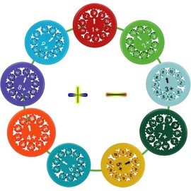 Math Fidget Spinner, Sensory Spinner Math Facts Fidget，Educational Math Facts Fidget Spinners for Kids Classroom Prize(Addition&Subtraction 9pcs)