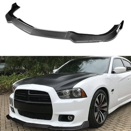 Neopaftu Front Lip Compatible with Dodge Charger SRT 2011-2014 Only Front Bumper Lip Spoiler Spiltter Body Kit (Carbon Fiber Style)
