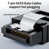 BolAAzuL SATA Cable III Right Angle to Straight 2-Pack, Short