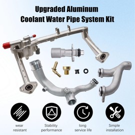 LR075991 Upgrade Coolant water Pipe Cooling System Kit Compatible with Land Rover Range Rover Sport LR4 Jaguar XF XJ XE 3.0L V6 Replace LR087558 LR122710 LR092992 LR109401 LR041788