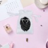 Azeeda 15cm 'Cute Hedgehog' Satin Drawstring Bag/Pouch (SB00015106)