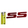 VMS RACING 2010-2015 Camaro SS Red Aluminum Emblem for Fenders,
