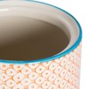 Nicola Spring Hand-Printed Kitchen Canister - 1 Litre - Orange