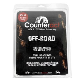 Counteract KIT-M ATV/UTV Do It Yourself Tire/Wheel Balancing Beads Kit - (4) 8oz DIY Bead Bags, (4) Valve Caps and Cores, (1) Core Remover, Injector Bottle