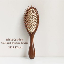 104 Bristles Sandalwood Air Cushion Hairbrush,Scalp Massage Wooden Hair Brush,Eco Friendly & Anti-static Detangling Hairbrushes,Wooden comb for Curly Hair