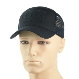M-Tac Mesh Operator Hat - Tactical Baseball Cap - Army, Military Style Ripstop Patch Hat for Men and Women (Navy Blue, M)