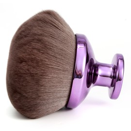 Extra Large Body Makeup Brush for Self Tanner, 3.1 Inch Wide Kabuki Brush with Soft Bristles Body Foundation Applicator Big Makeup Tool for Face Legs Back (Purple)