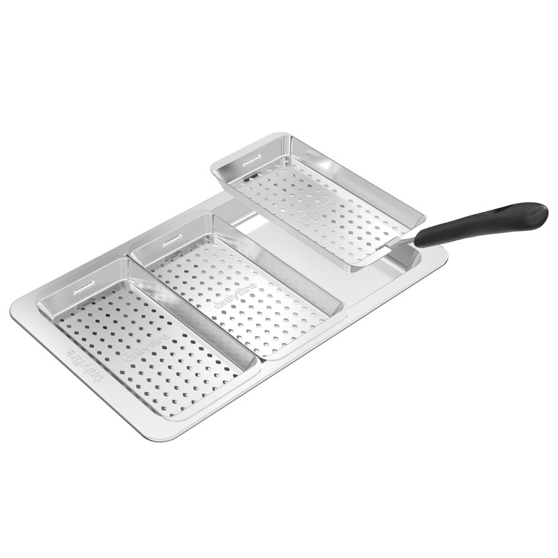 Onlyfire Grill Basket Set, 5PCS Stainless Steel Grill Pan -