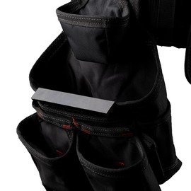 Dead On Tools - 1680 Denier Poly Carpenter’s Tool Belt with Suspenders (HDP400945) , Black