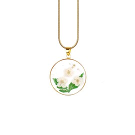 Mint & Lily Pressed Birth Flower Necklace
