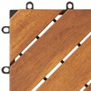vidaXL 10 pcs Decking Tiles, 11.8"x11.8", Solid Acacia Wood, Patio