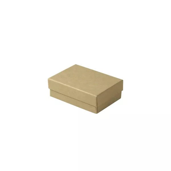 Unbranded 100 Natural Kraft Jewelry Boxes -3-1/16" x 2-1/8" x