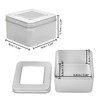 Kurtzy Silver Metal Tins with Lids (Pack of 10) 9