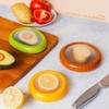 rimzuej Fruit and vegetable Anti-oxidation Storage Box,Silicone Fruit Storage Box,