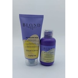 Inebrya Blondesse - No Yellow Anti-Yellow Mask Moisturising Highlighter for Blonde, Bleached or Grey Hair - 100 ml