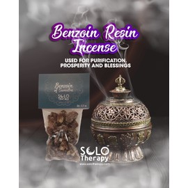 Benzoin of Sumatra Incense 0.5 oz, Inspiration, Love, Peace, Protection, Tranquility (Benzoin of Sumatra 0.5 oz.)