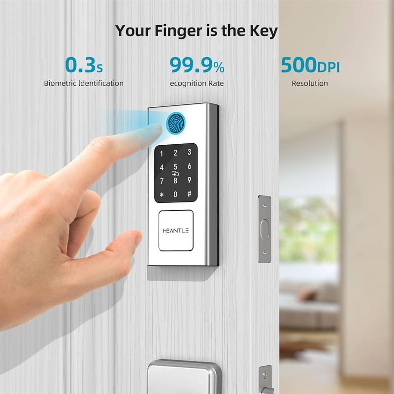 Smart Locks for Front Door, HEANTLE Deadbolt Door Lock Set