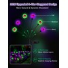 Solar Halloween Decorations Outdoor 2 Pack Eyeball Lights Purple and