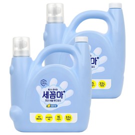 Antibacterial Bubble Hand Wash Lemon Scented Refill, 3.5L, 2 Pieces / 세균아꼼짝마 항균 버블 핸드워시 레몬향 리필, 3.5L, 2개