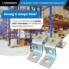 Sandbaggy Galvanized U Shaped Strut Connector Bracket - 5 Hole