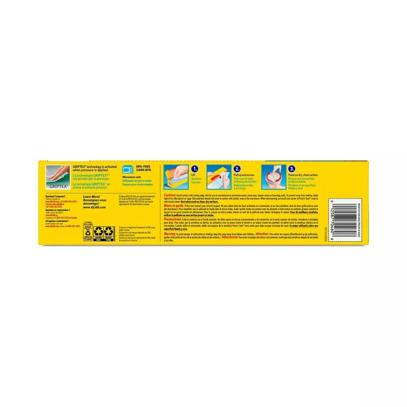 GLAD PRESS & SEAL GRIP SARAN WRAP 11.8" x 47.4