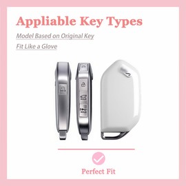 TECARATE for kia Key Fob Cover - 5 Button Soft TPU Key Case Protection Fit for Kia Telluride (2023-2025), Sorento, K5 GT-Line, EV5 Smart Remote Key(Blue)