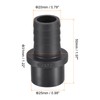 sourcing map PVC Pipe Fitting 20mm Barbed x 25mm OD