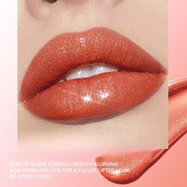 Long Lasting Lip Gloss, Moisturizing Glossy Lipstick, Plumping Lip Oil Lip Stick for Girls & Women:_03_one-size