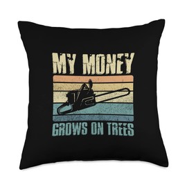 Chinese Money Plant And Money Saving Lover Grows On Trees Wealth Earning Money Throw Pillow, 18x18, Multicolor