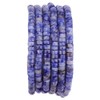 BEADIA - abalorio espaciadoras de sodalita azul natural para abalorios