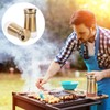 Ciieeo 2Pcs Seasoning Shaker Visible Condiment Bottles for Salt Pepper