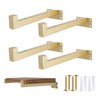 OVOV 4 Pcs Heavy Duty Shelf Brackets 6 inch Industrial