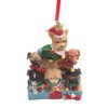 Festive Dogs in a Tree Shape Christmas Ornament, Holiday Décor,