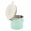 Coffee Canister Mint Green Food Grade Stainless Steel Airtight Coffee