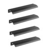 KYRYD 4 Pack Concealed Kitchen Cupboard Handles ，Finger Edge Pull