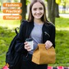 Alrhso Waxed Lunch Bag Canvas Sack Reusable Insulated Lunch Sack