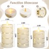 Da by Flameless Candle with Recessed Fairy Lamp, Dynamic Flame