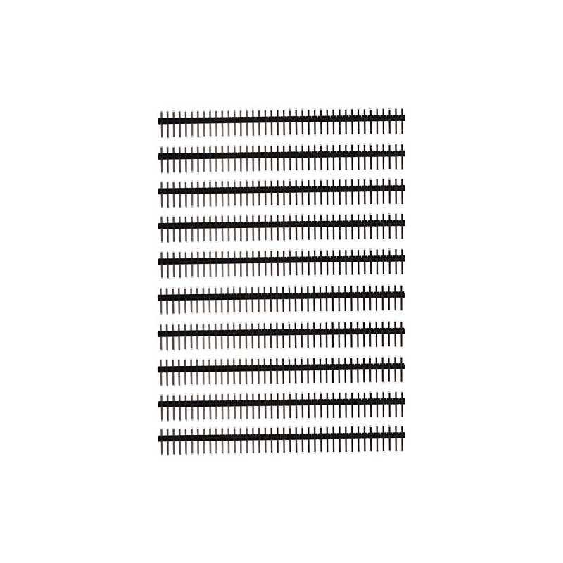 HALJIA 10 PCS 40pi Header Connector 2.54 mm Single Row