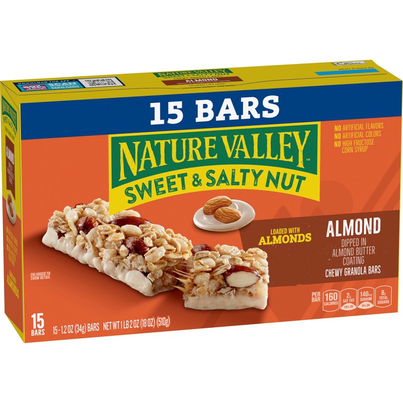 Nature Valley Sweet and Salty Nut Granola Bars, Almond, 15