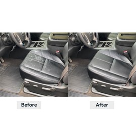 BABERGOU Driver or Passenger Bottom Seat Cover Black Leather Compatible with Chevy Silverado Sierra Tahoe Suburban Avalanche Yukon Yukon XL 2007-2014