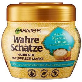 Garnier True Treasures Creamy Deep Care Mask, Hair Treatment with Argan Oil from Morocco, Hair Care for Dry Hair, 300 ml