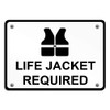 Aluminum Weatherproof Metal Sign Multiple Sizes Life Jacket Required 14X10Inches