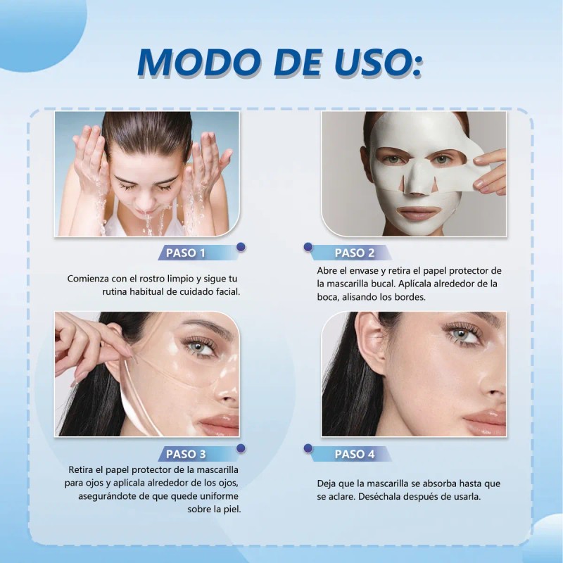 Mascarilla Facial Colágeno Hidrolizado Hidratación