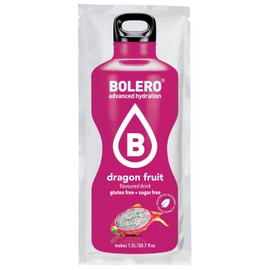 Bolero- Sugar Free Drink Mix Packets Dragon Fruit Flavors | Powdered Flavored Water Packets | 12 Large Sachet On The Go Packets