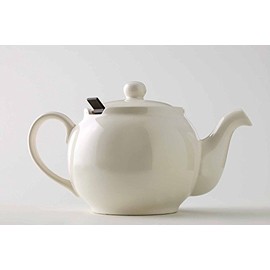 London Teapot Company-Chatsford 4-Cup Teapot with One Brown Filter, Cream