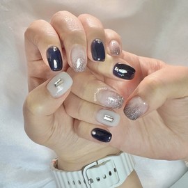 Dara Beauty January 2026 Art of the MonthNavy Nail❣ - Do not select / 다라뷰티 2026년 1월 이달의아트네이비네일❣ - 선택안함