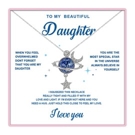 To My Granddaughter/Daughter Necklace You are the Most Speacial in the Universe Neckalce for Granddaughter and Daughter Gift (Daughter, Style1)